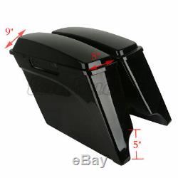 FOR Harley Electra Road Touring 1993-2013 5 Stretched Extended Hard Saddle Bag