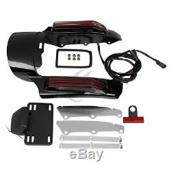 FOR Harley Touring Electra Glide 2014-2018 Rear Fender Fascia with LED Light Kit