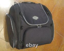 FREE SHIPPING! Harley Bar & Shield Zippered Touring Luggage Bag Black