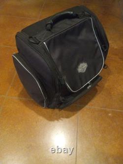 FREE SHIPPING! Harley Bar & Shield Zippered Touring Luggage Bag Black