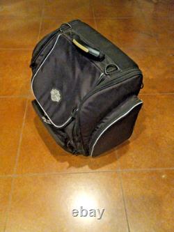 FREE SHIPPING! Harley Bar & Shield Zippered Touring Luggage Bag Black