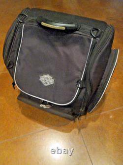 FREE SHIPPING! Harley Bar & Shield Zippered Touring Luggage Bag Black