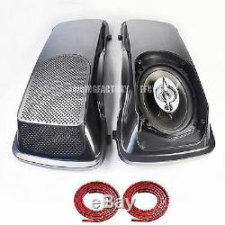 Fairing Factory CVO Style 6 x 9 Speaker Lids for 93-13 Harley Touring Saddlebags