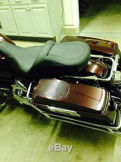 Fairing Factory CVO Style 6 x 9 Speaker Lids for 93-13 Harley Touring Saddlebags