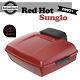 Fit 97+ Harley Touring/softail Rushmore Chopped Tour Pack Pak Pad Red Hot Sunglo