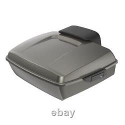 Fits 97+ Harley Touring/Softail INDUSTRIAL GRAY Rushmore Chopped Tour Pack Pak