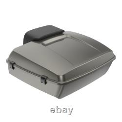 Fits 97+ Harley Touring/Softail INDUSTRIAL GRAY Rushmore Chopped Tour Pack Pak
