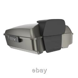 Fits 97+ Harley Touring/Softail INDUSTRIAL GRAY Rushmore Chopped Tour Pack Pak