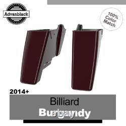 Fits Harley Touring No Cutout Advanblack Stretched Saddlebag BILLIARD BURGUNDY