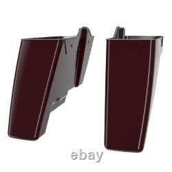 Fits Harley Touring No Cutout Advanblack Stretched Saddlebag BILLIARD BURGUNDY