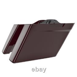 Fits Harley Touring No Cutout Advanblack Stretched Saddlebag BILLIARD BURGUNDY