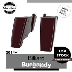 Fits Harley Touring No Cutout Advanblack Stretched Saddlebag BILLIARD BURGUNDY