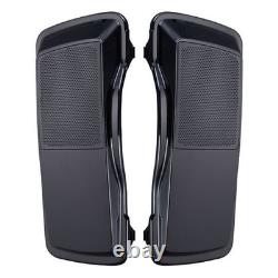 Flame Blue Pearl 6x9 Saddlebag Speaker Lids For 2006-2013 Harley Touring