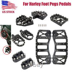 Footpegs MX Style Floorboard Shifter Pegs Brake Peda For Harley Touring Softail