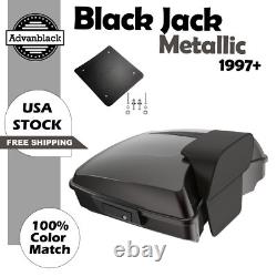 For 97+ Harley/Softail Advanblak Rushmore Razor Tour Pack BLACK JACK METALLIC