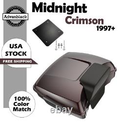 For 97+ Harley/Softail Advanblak Rushmore Razor Tour Pak Pack MIDNIGHT CRIMSON
