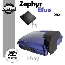 For 97+ Harley/Softail Advanblak Rushmore Razor Tour Pak Pack Pad ZEPHYR BLUE