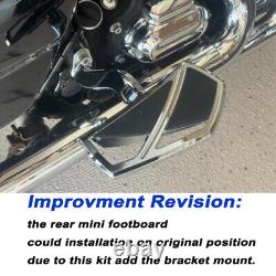 For Harley Floorboards Heel Toe Shift Levers Rear Footboard Touring Street Glide