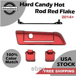 For Harley HARD CANDY HOT ROD RED FLAKE Hinges Latch Advanblack Tour Pack