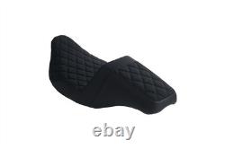 For Harley Road Glide Odyssey Touring Seat Black Diamond Suede Black Stitching