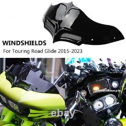 For Harley Touring Road Glide 2015-2023 Windshield Wave Windscreen Fairing Black