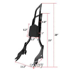 For Harley Touring Road Glide Road King Passenger Backrest Sissy Bar Pad 09-25
