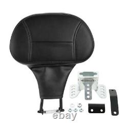 Front Driver Rider Backrest Pad Fit For Harley Touring Street Road Glide 2009-UP