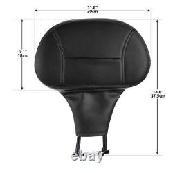 Front Driver Rider Backrest Pad Fit For Harley Touring Street Road Glide 2009-UP