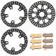 Front Rear 11.8 Brake Rotors Pads Touring 14-23 Street Glide Flhx Special Flhxs