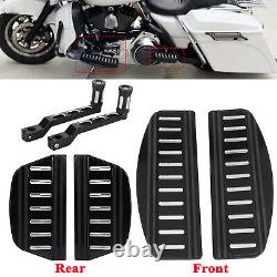 Front&Rear Floorboard Pad + Shift Lever Peg For Harley Road Glide Classic FLHTC