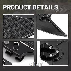 Front + Rear Footboards Floorboards Floor Boards For Harley Touring Road King