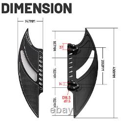 Front + Rear Footboards Floorboards Floor Boards For Harley Touring Road King