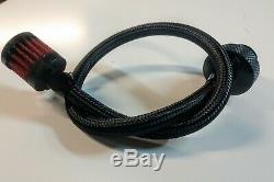 GLOSS BLACK M3 Harley Davidson m8 Street Oil Dipstick Ventilator a1 tour flh hd