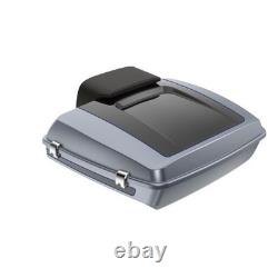 Gauntlet Gray Metallic/Vivid Black 2-Tone Razor Tour Pak Pack For Harley Touring