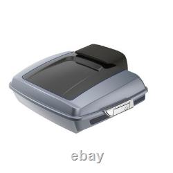 Gauntlet Gray Metallic/Vivid Black 2-Tone Razor Tour Pak Pack For Harley Touring