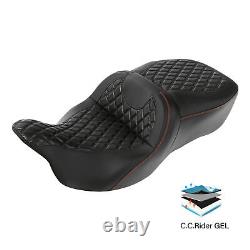 Gel Driver Passenger & Seat Fit For Harley Touring Street Road Glide 2009-2023