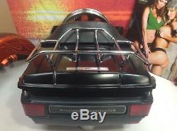 Genuine 97-18 Harley Tour Pack Pak Tail Lights Backrest Speakers Luggage Rack