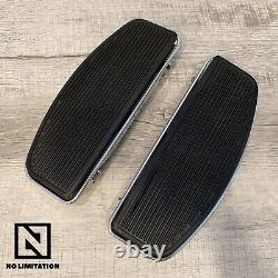 Genuine Harley OEM 86-23 Touring Chrome Traditional Rider Foot Floor Boards Pair