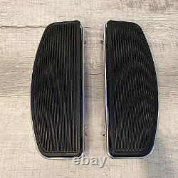 Genuine Harley OEM 86-23 Touring Chrome Traditional Rider Foot Floor Boards Pair