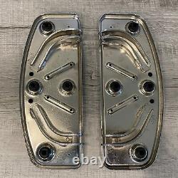 Genuine Harley OEM 86-23 Touring Chrome Traditional Rider Foot Floor Boards Pair