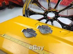 Genuine Harley Softail Sportster Dyna Touring Fuel Gas Tank Set Emblems Badges