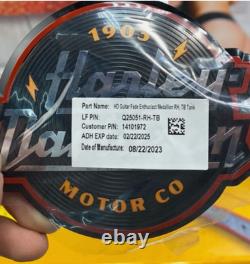 Genuine Harley Touring Fuel Gas Tank Set Emblems Badges Aluminum OEM