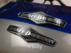 Genuine Harley Touring Skull Willie G Fuel Gas Tank Set Emblems Badges