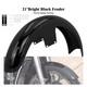 Gloss Black 120/ 21 Wrap Front Fender Fit For Harley Touring Electra Road Glide
