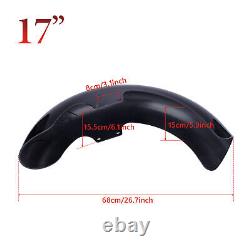 Gloss Black 17 Wrap Front Fender For Harley Touring Street Glide Road Glide USA