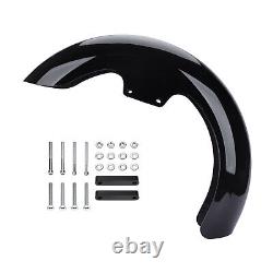 Gloss Black 17 Wrap Front Fender For Harley Touring Street Glide Road Glide USA