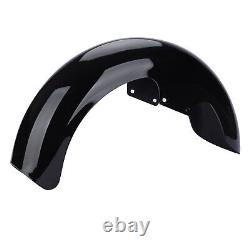 Gloss Black 17 Wrap Front Fender For Harley Touring Street Glide Road Glide USA