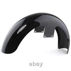 Gloss Black 19 Wheel Wrap Front Fender For Harley Touring Road Electra Glide