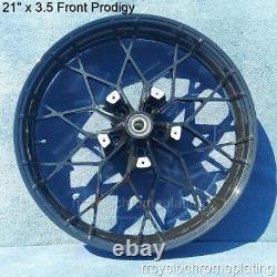 Gloss Black 21 Prodigy Front Wheel 08-23 Road Glide FLTR FLHX Touring Harley