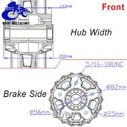 Gloss Black 21''x3.5 Fat Spoke Front Wheel for Harley Softail Sportster Touring